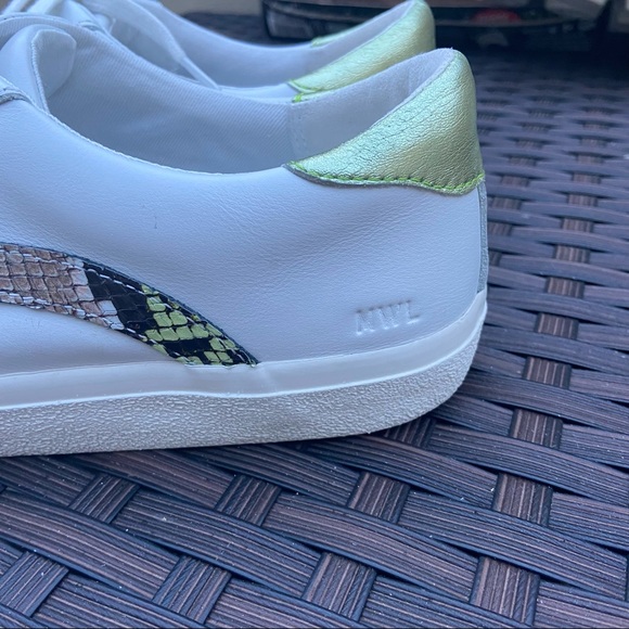 SIDEWALK LOW-TOP SNEAKERS SNAKE METALLIC LEATHER - Picture 6 of 13